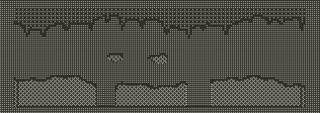 Crystal Cave map preview: a low ceiling with stalactites